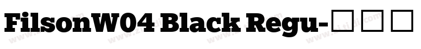 FilsonW04 Black Regu字体转换